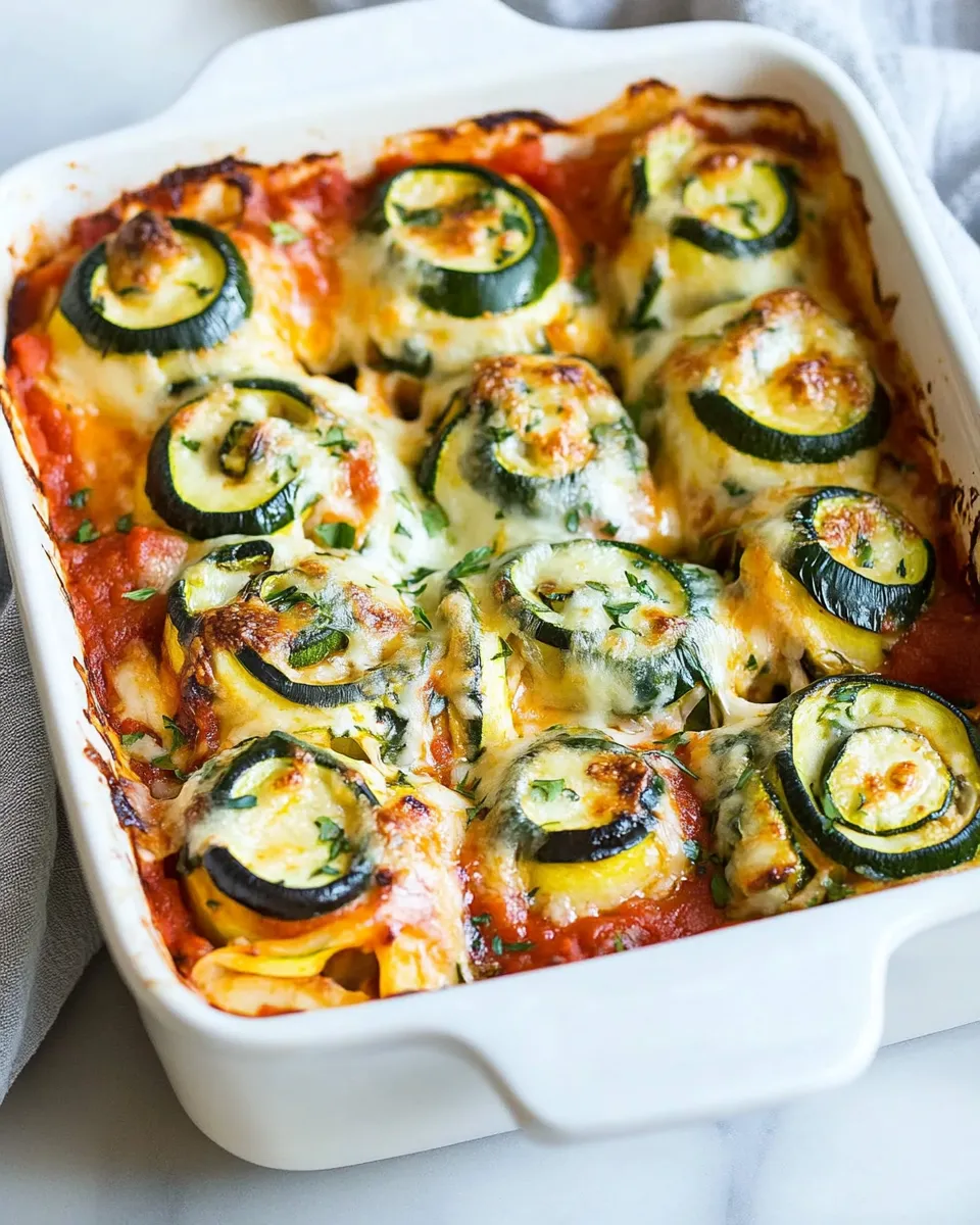 Homemade Low-Carb Zucchini Lasagna Roll-Ups photo