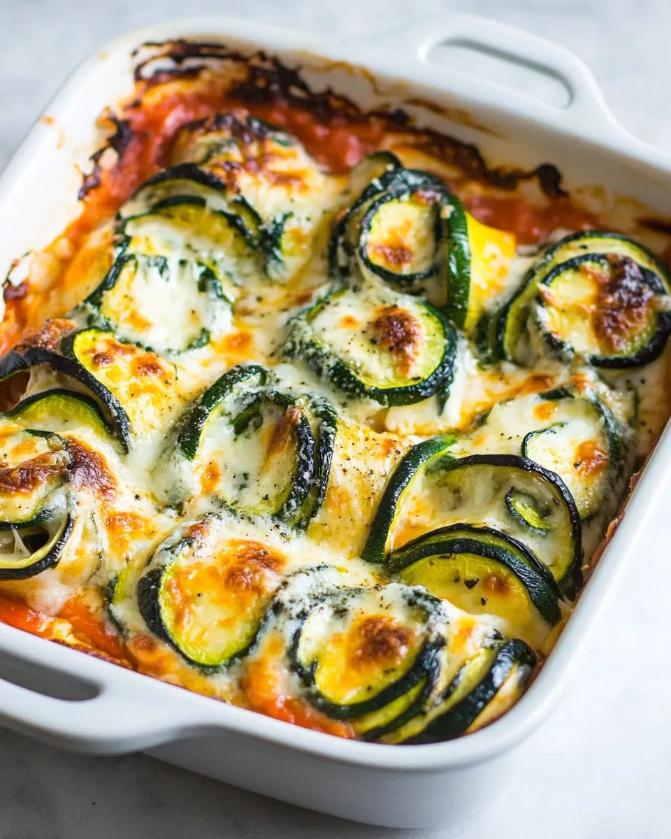 Delicious Low-Carb Zucchini Lasagna Roll-Ups shot