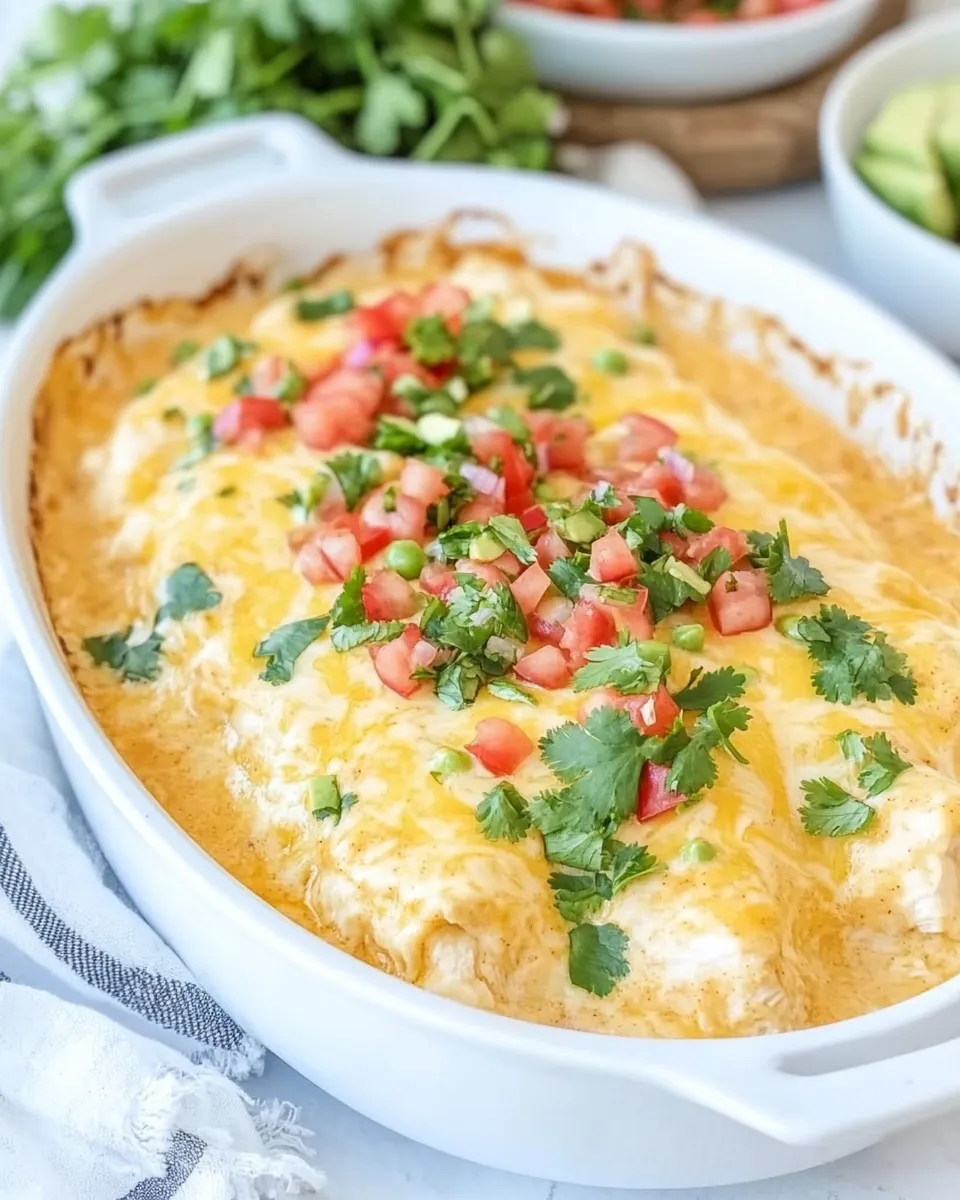 Classic Low Carb Chicken Enchilada Casserole image