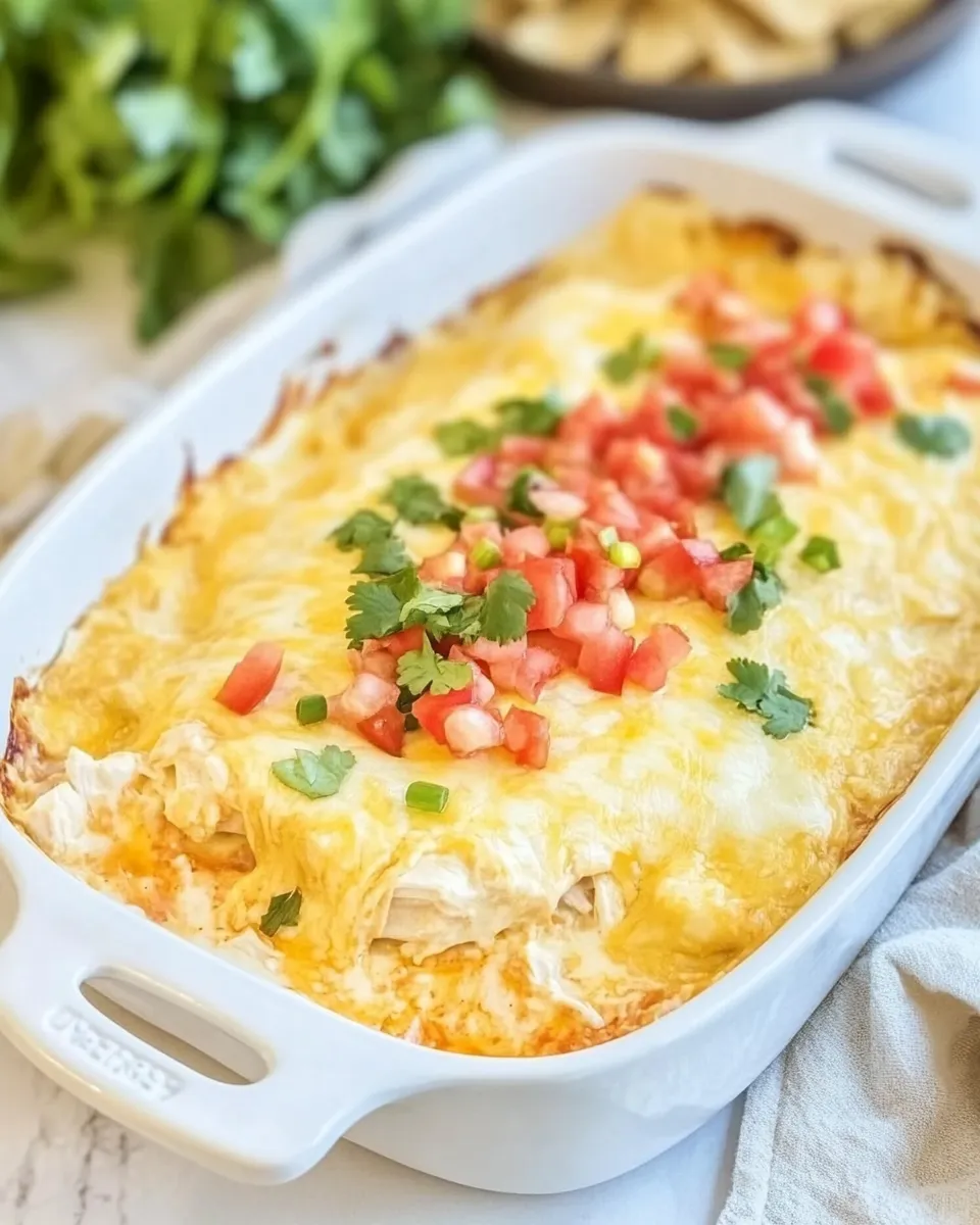 Delicious Low Carb Chicken Enchilada Casserole shot