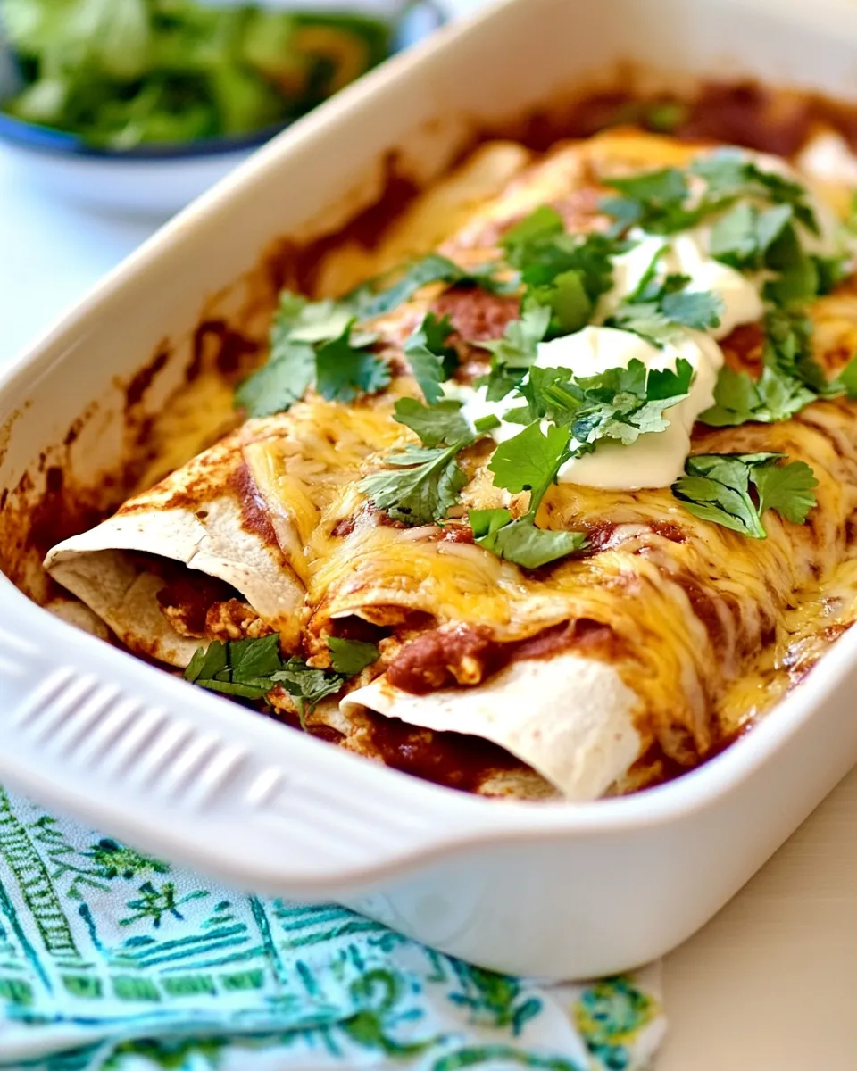 Classic Low Carb Enchiladas Cheesy Chicken Filling image