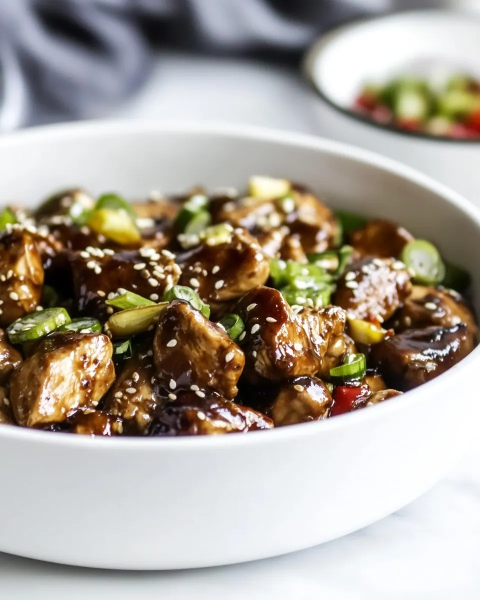 Delicious Low Carb Keto Chicken Teriyaki shot