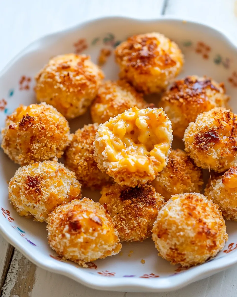 Classic Macaroni and Cheese Baked Cheese Balls image