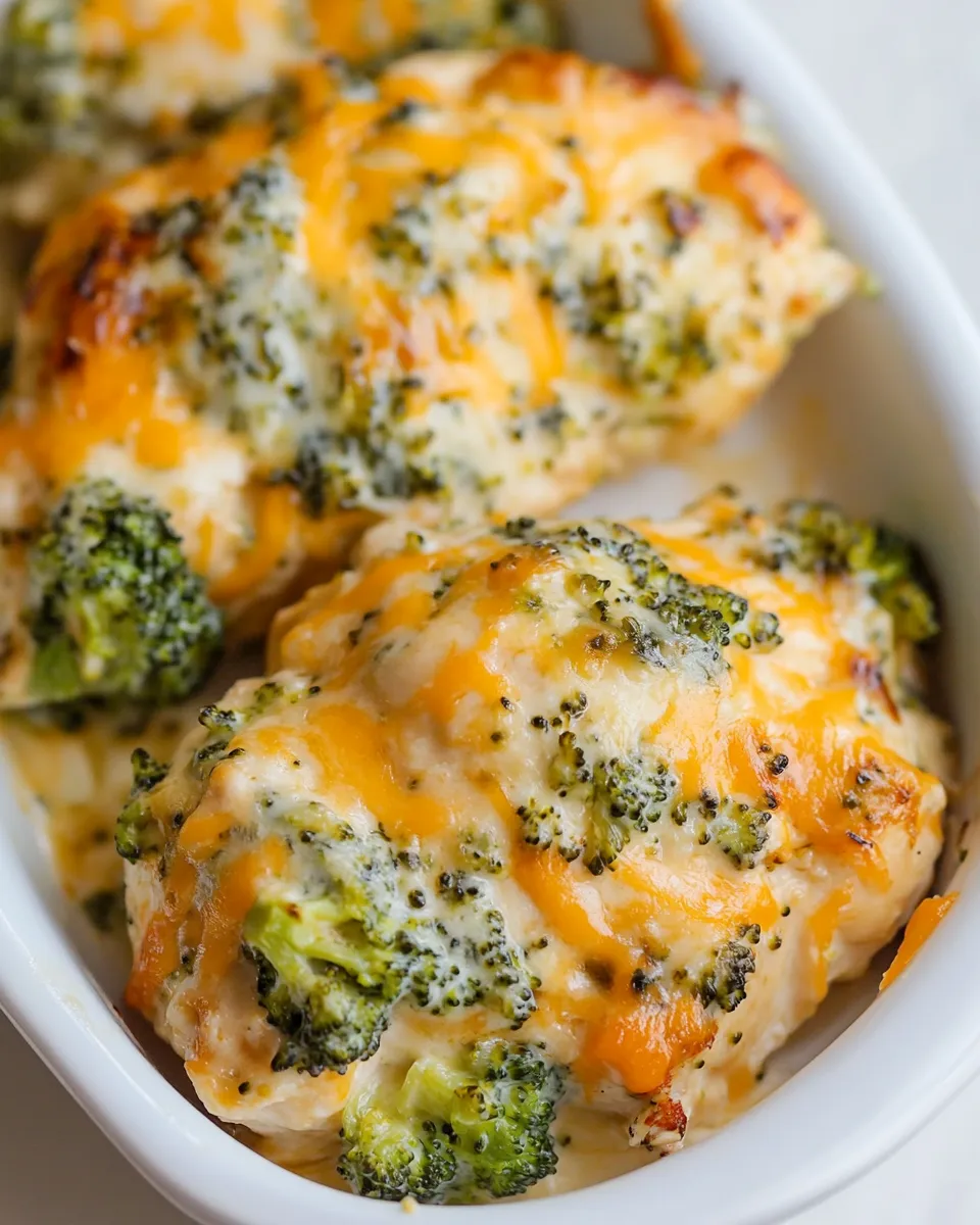 Delicious Macro Friendly Broccoli Cheddar Chicken image