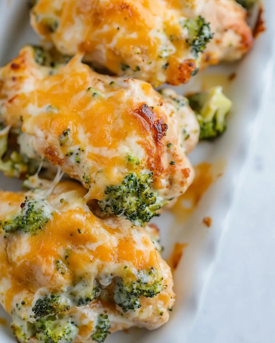 Healthy Macro Friendly Broccoli Cheddar Chicken recipe photo