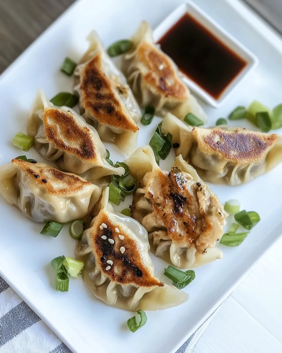 Easy Macro Friendly Chicken Potstickers/Dumplings recipe photo