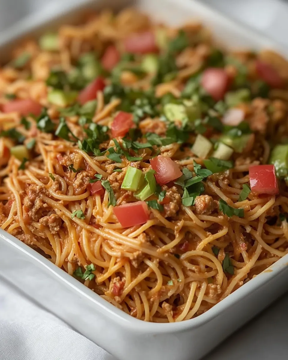Quick Macro Friendly Taco Spaghetti image
