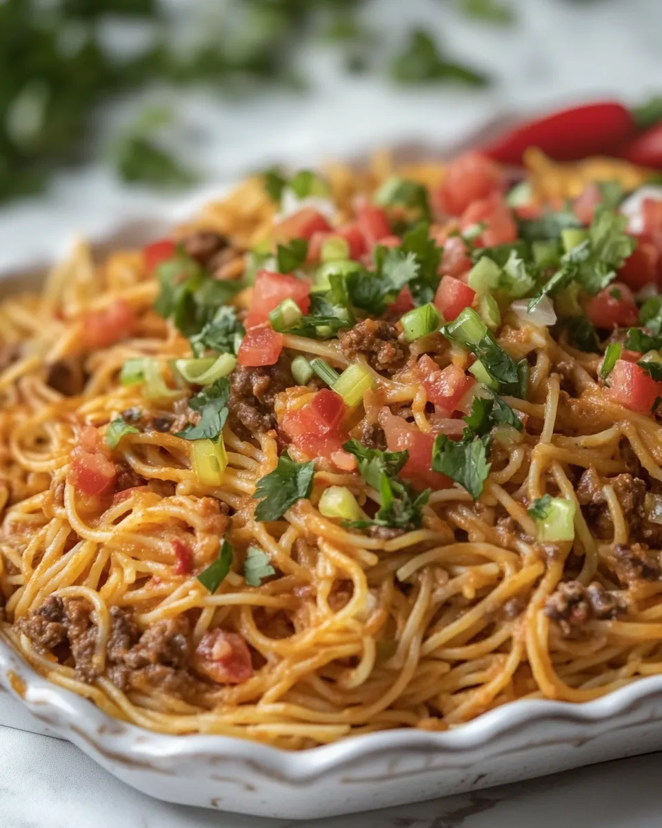 Delicious Macro Friendly Taco Spaghetti recipe photo