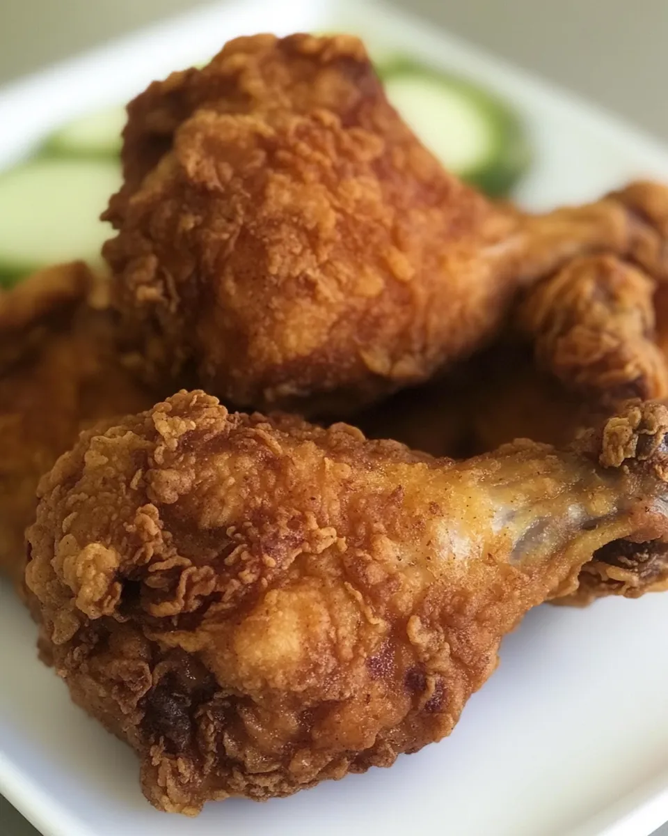 Delicious Malaysian Belacan Fried Chicken shot