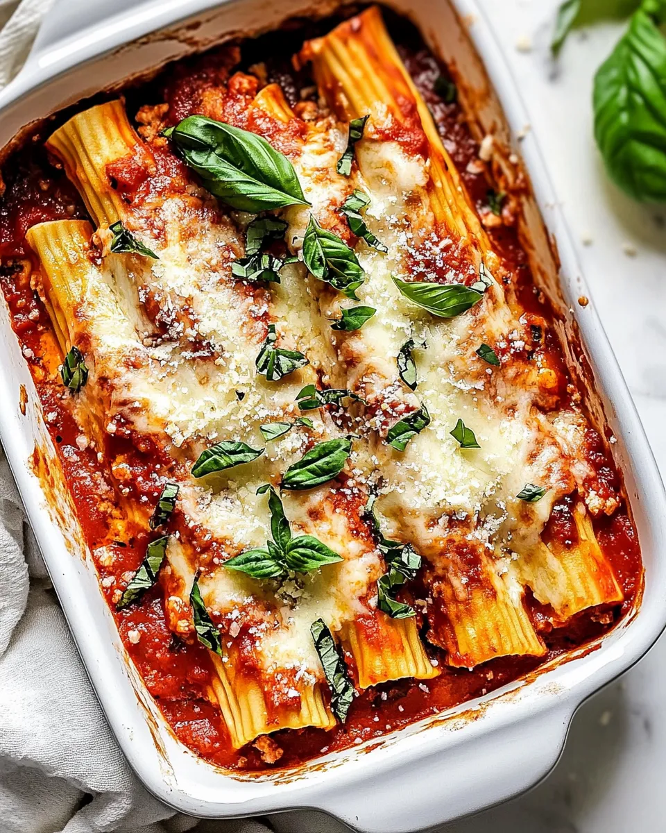Delicious Manicotti shot