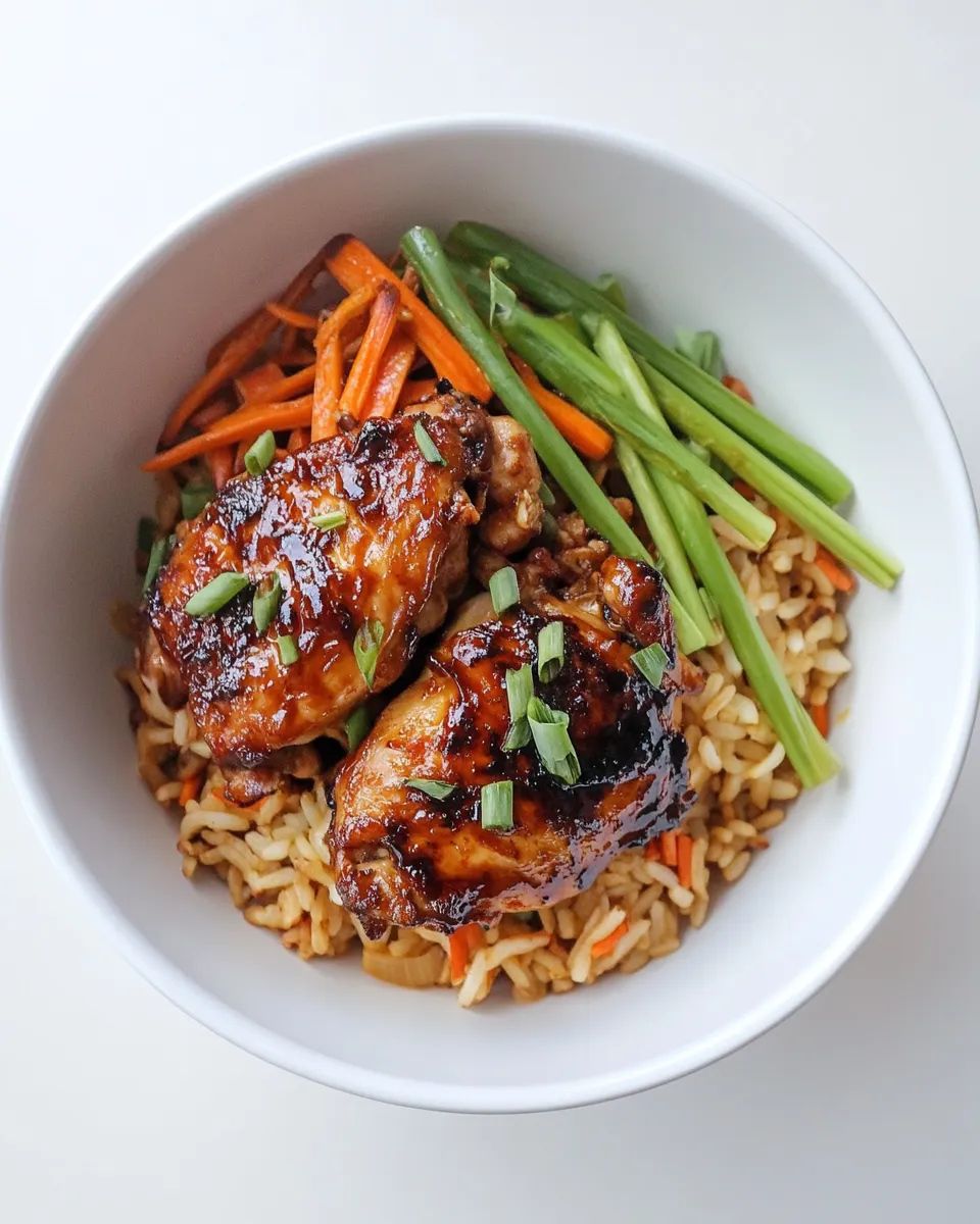 Healthy Marinated Chicken Thighs & Veggies Stir-Fry recipe photo