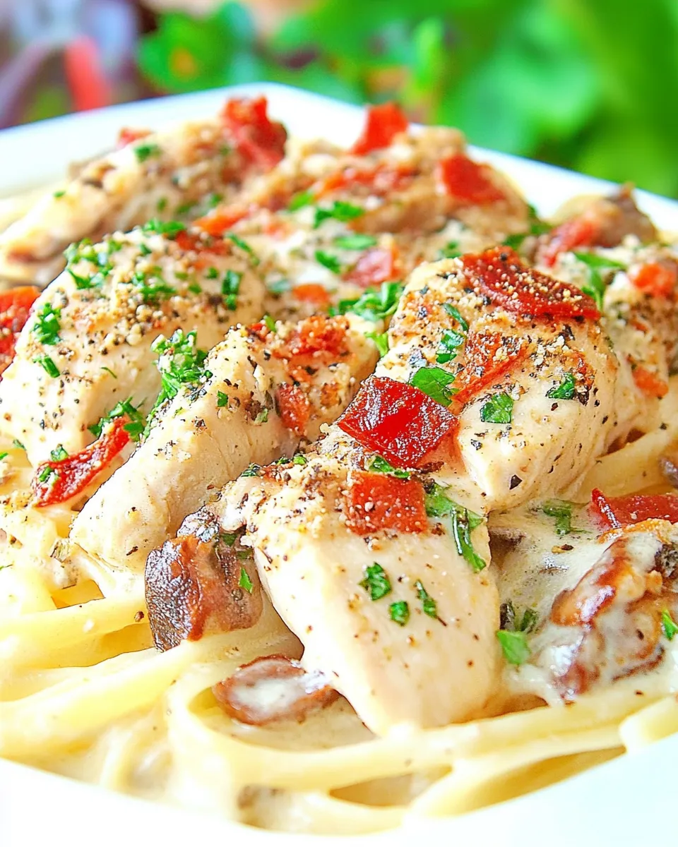 Delicious Marry Me Chicken Pasta plate image
