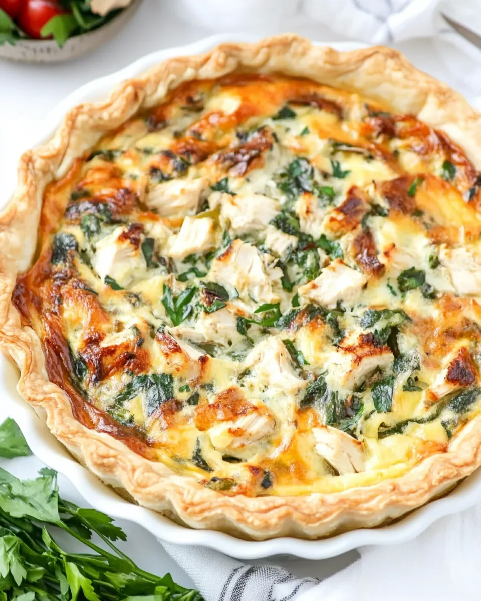 Homemade Marry Me Chicken Quiche photo