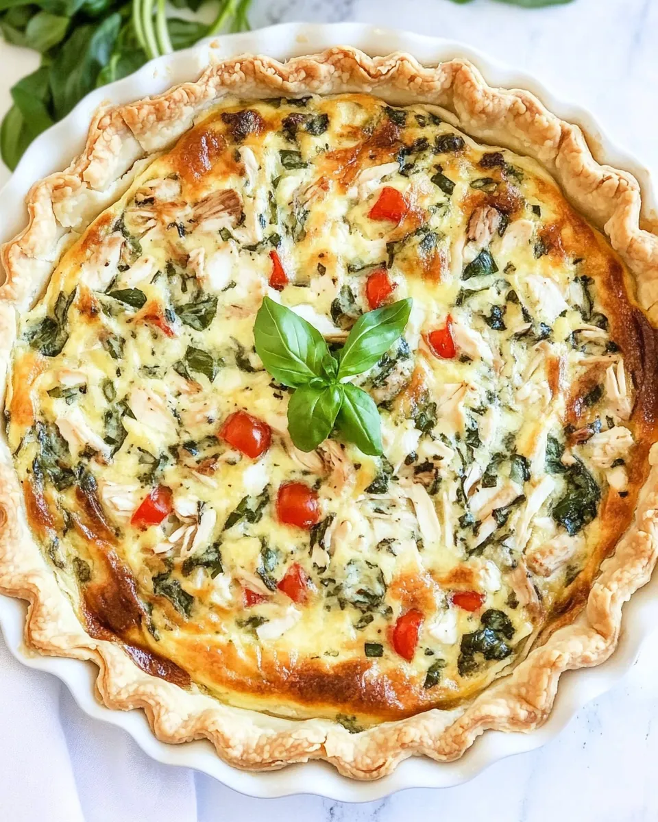 Easy Marry Me Chicken Quiche recipe photo