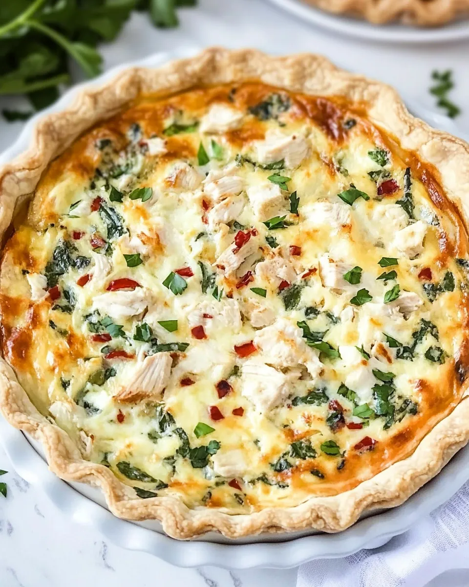 Delicious Marry Me Chicken Quiche dish photo