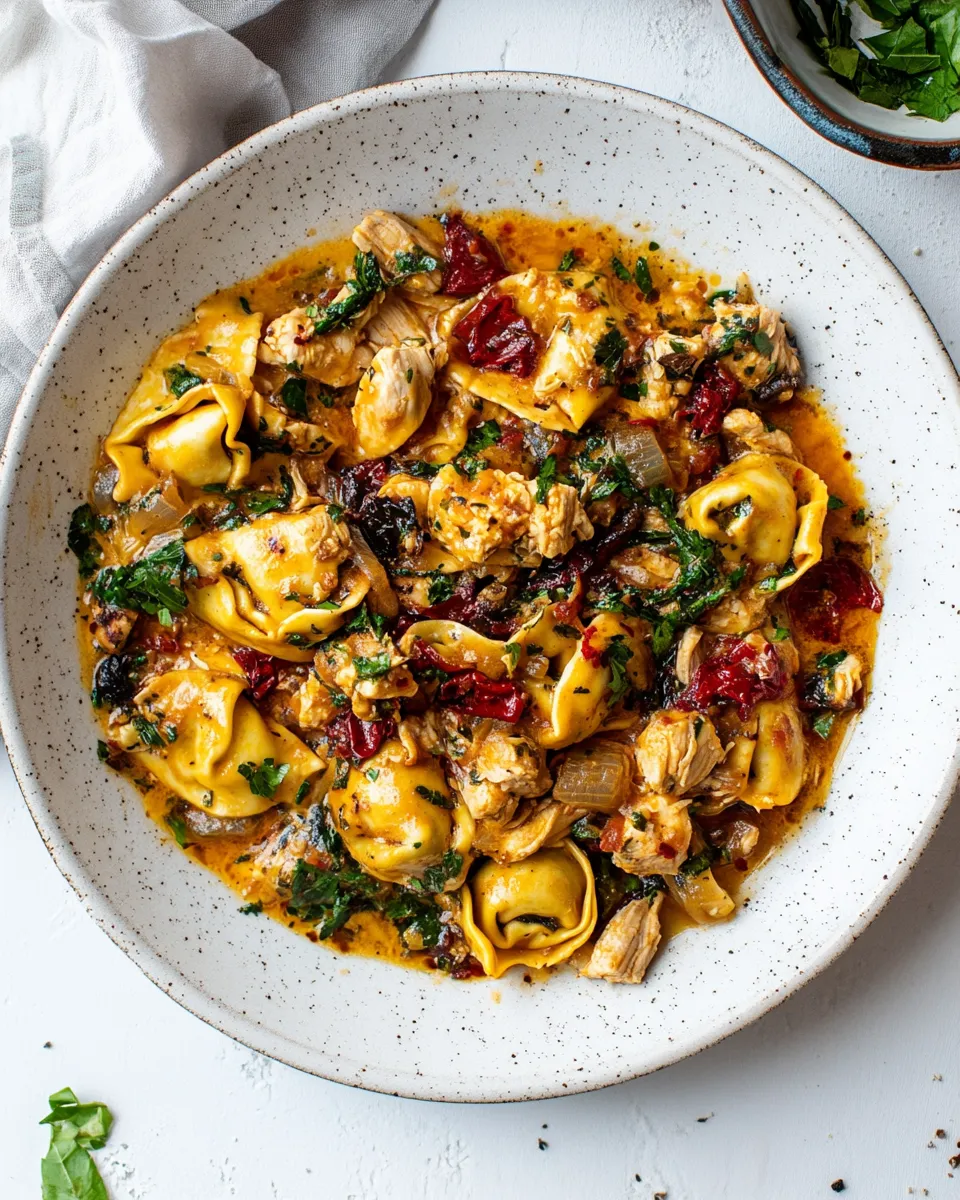 Delicious Marry Me Chicken Tortellini shot