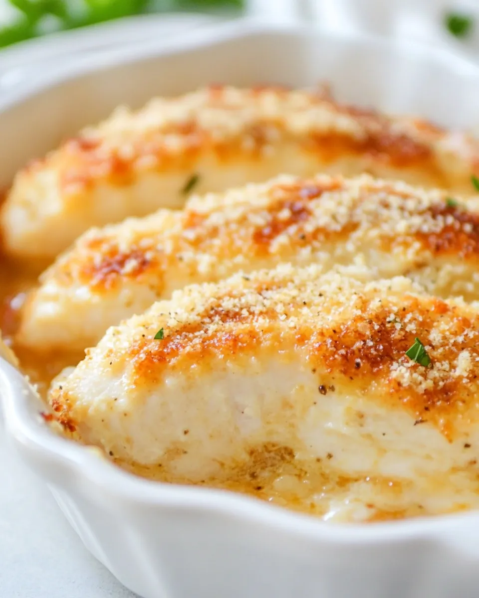 Delicious Mayo Parmesan Chicken Bake image