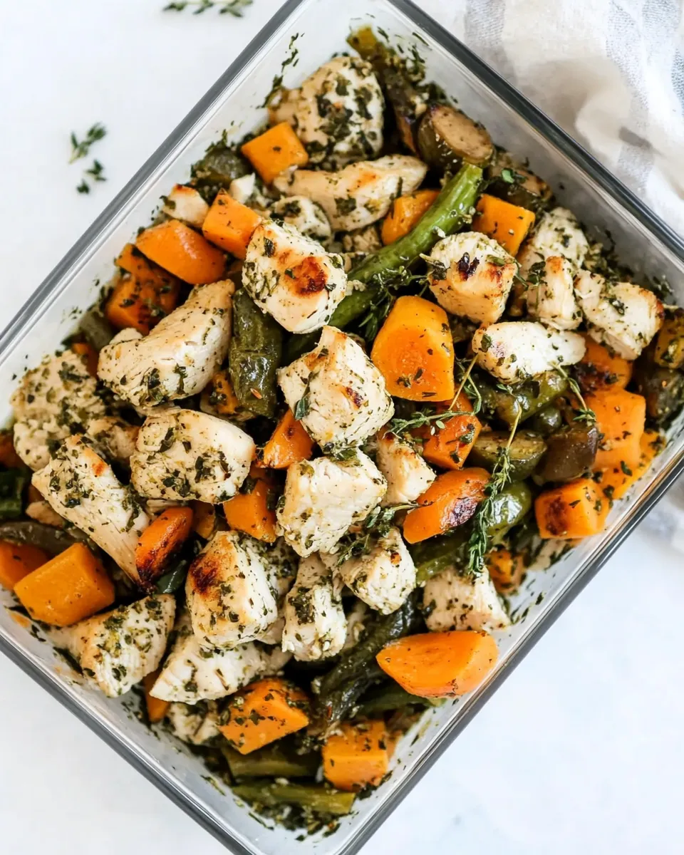 Delicious Meal Prep Chicken and Vegetables (Paleo, Whole30) dish photo