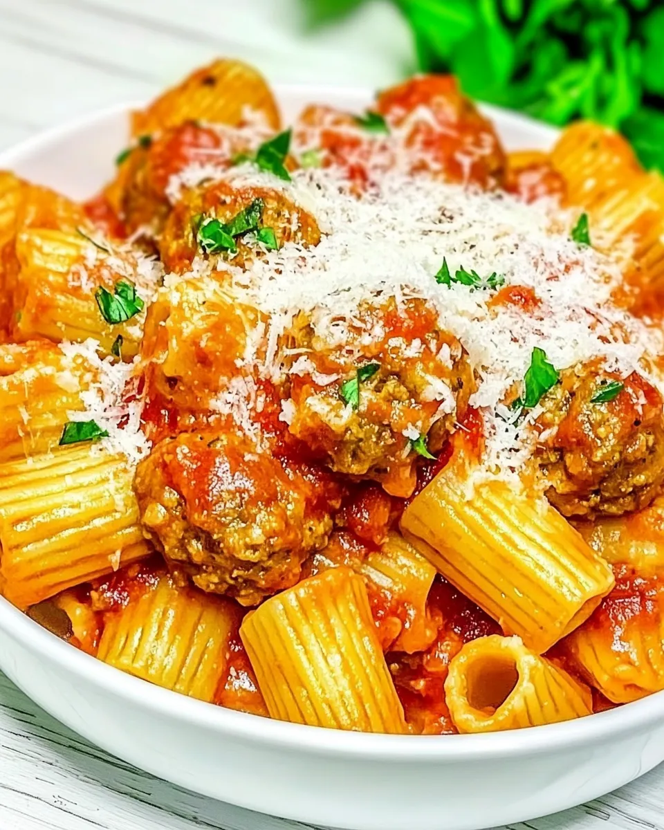 Classic Meatball Rigatoni image