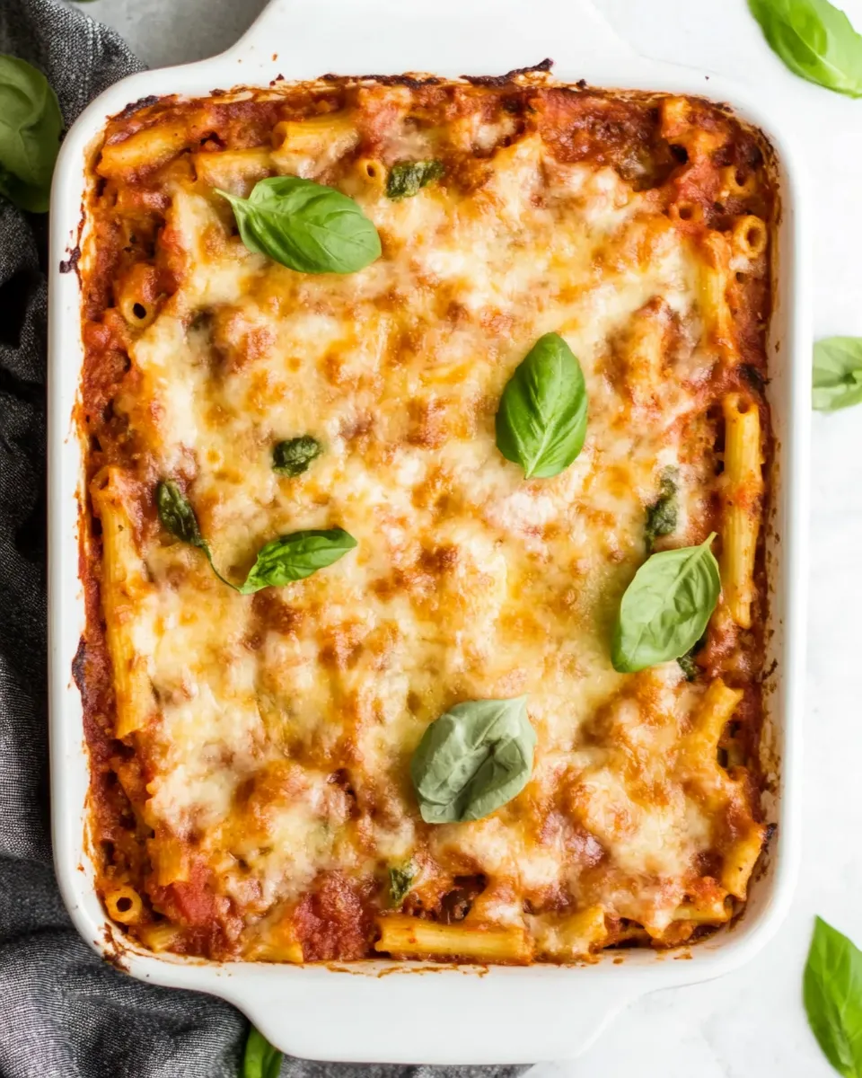 Homemade Meatless Baked Ziti photo