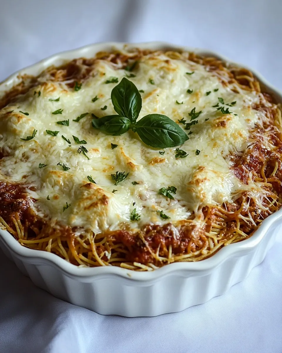 Classic Meatless Spaghetti Pie image