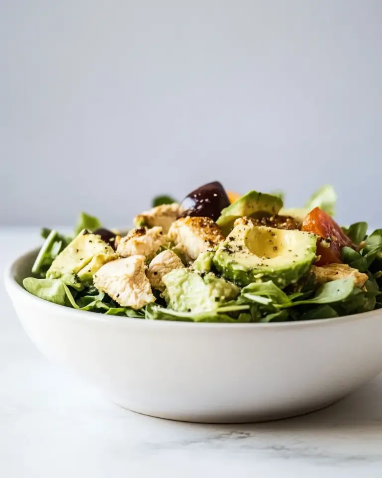 Best Mediterranean Avocado Chicken Salad. recipe image