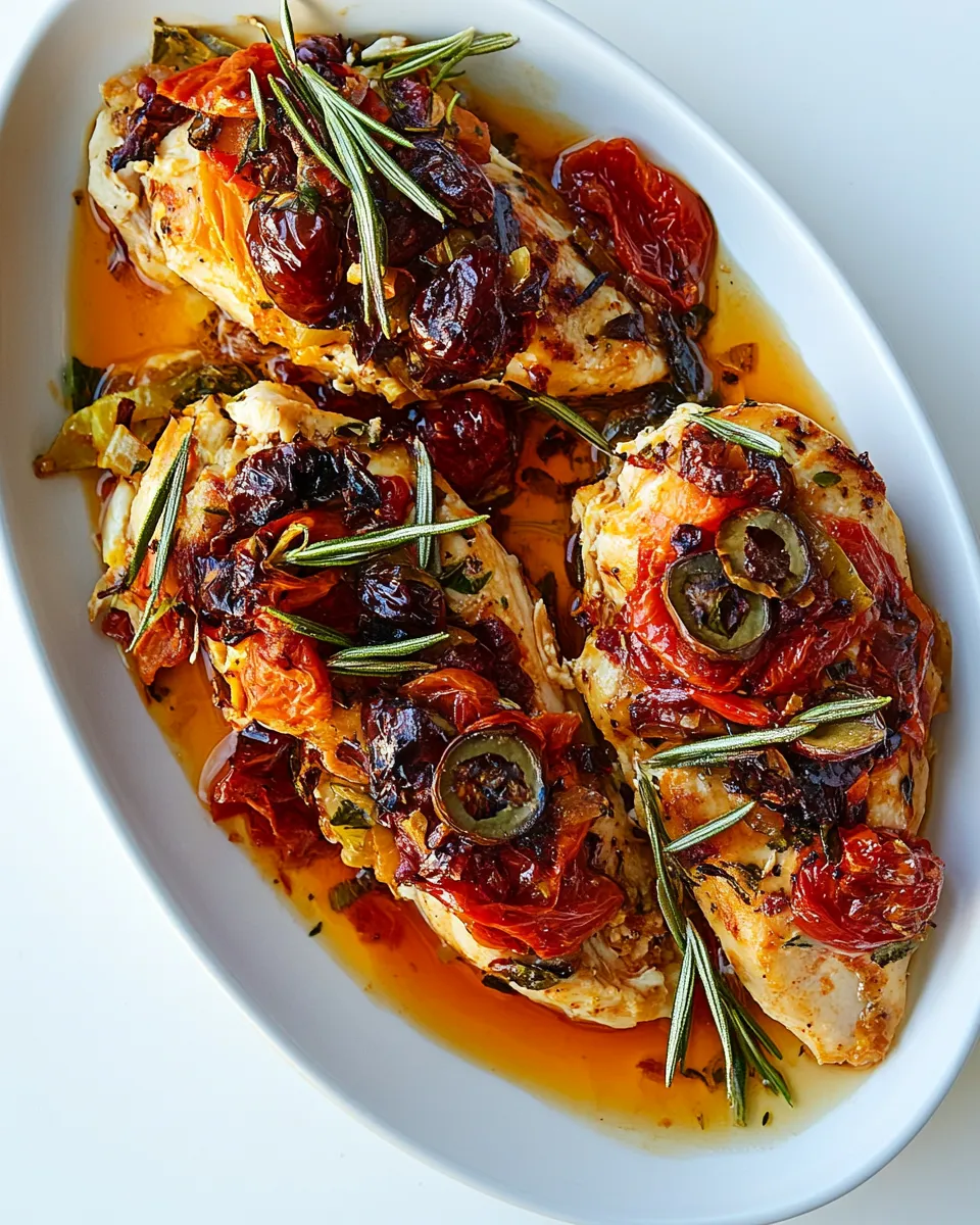 Healthy Mediterranean Chicken Packets recipe photo