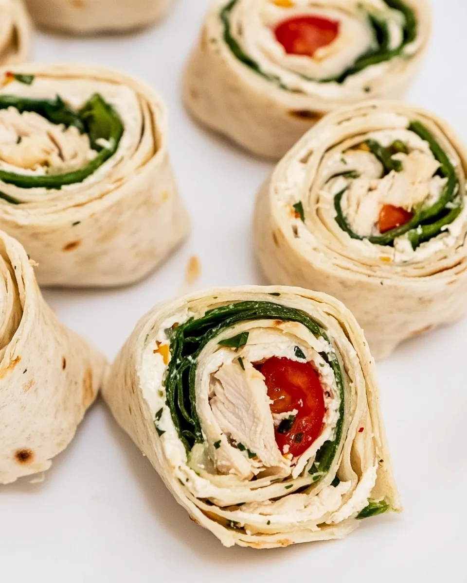 Easy Mediterranean Chicken Pinwheels recipe photo