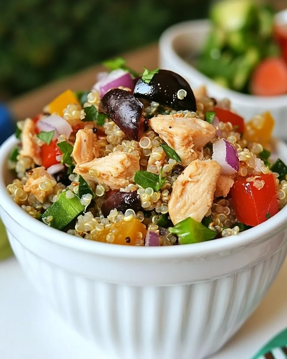 Delicious Mediterranean Chicken Quinoa Salad recipe photo