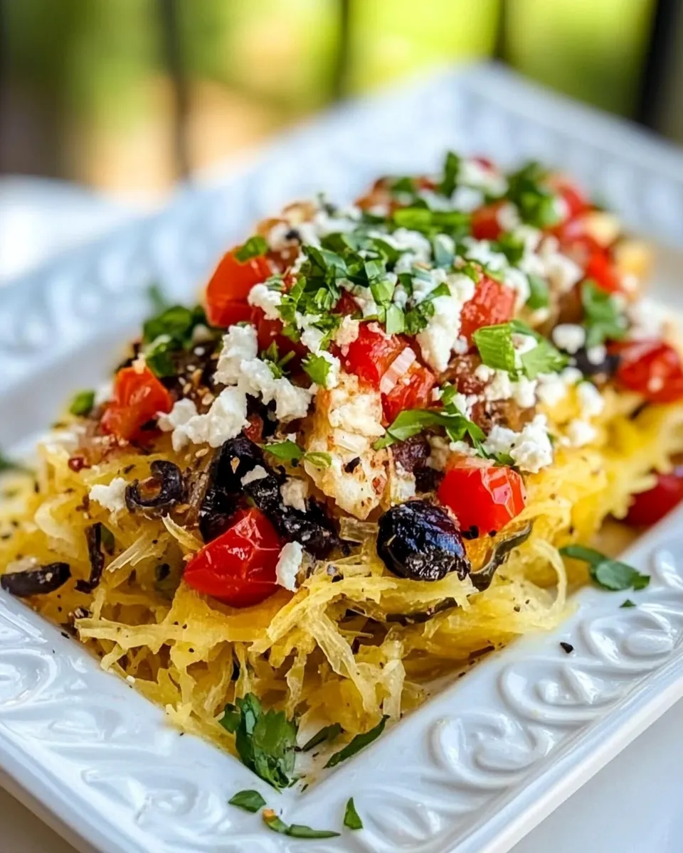 Delicious Mediterranean Spaghetti Squash image