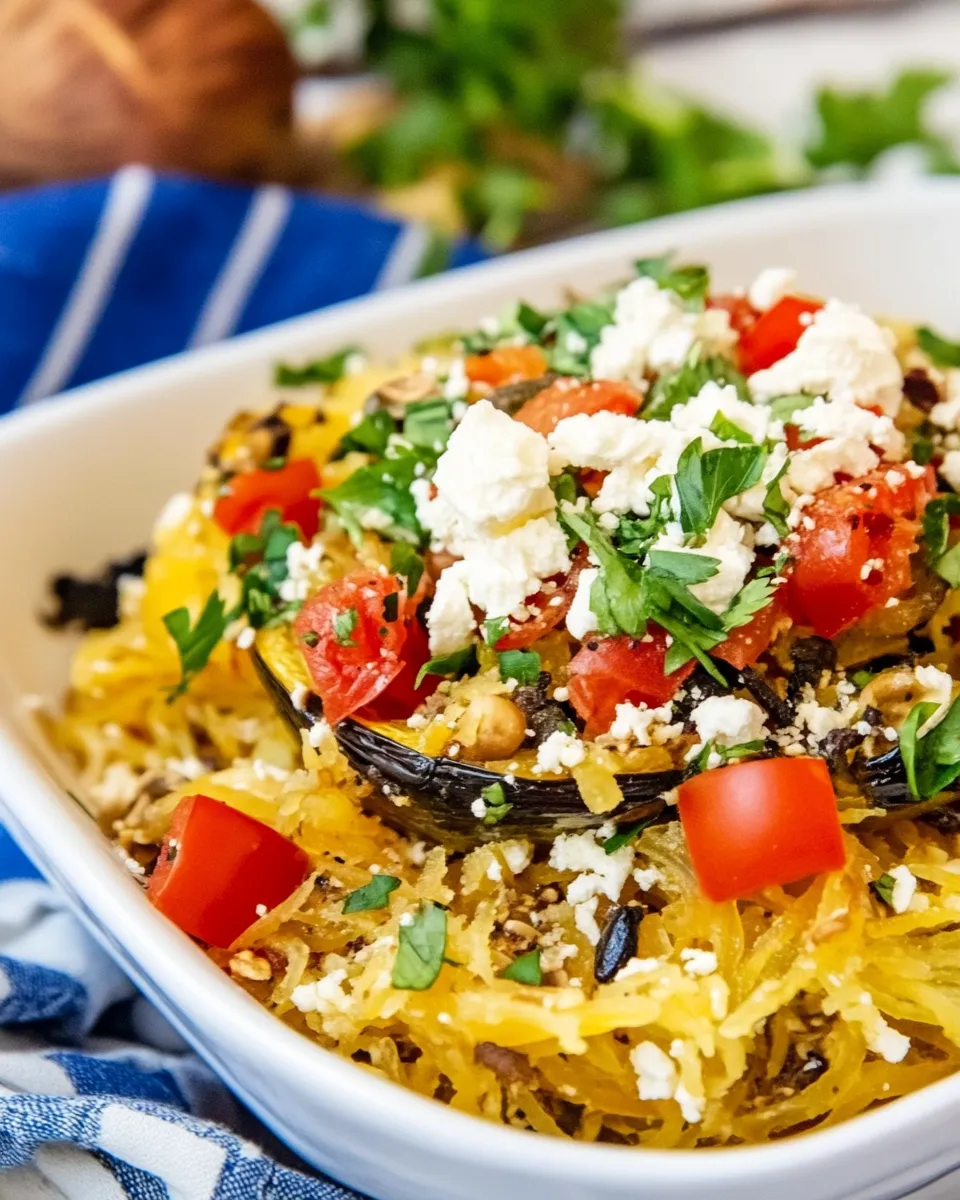 Classic Mediterranean Spaghetti Squash recipe photo