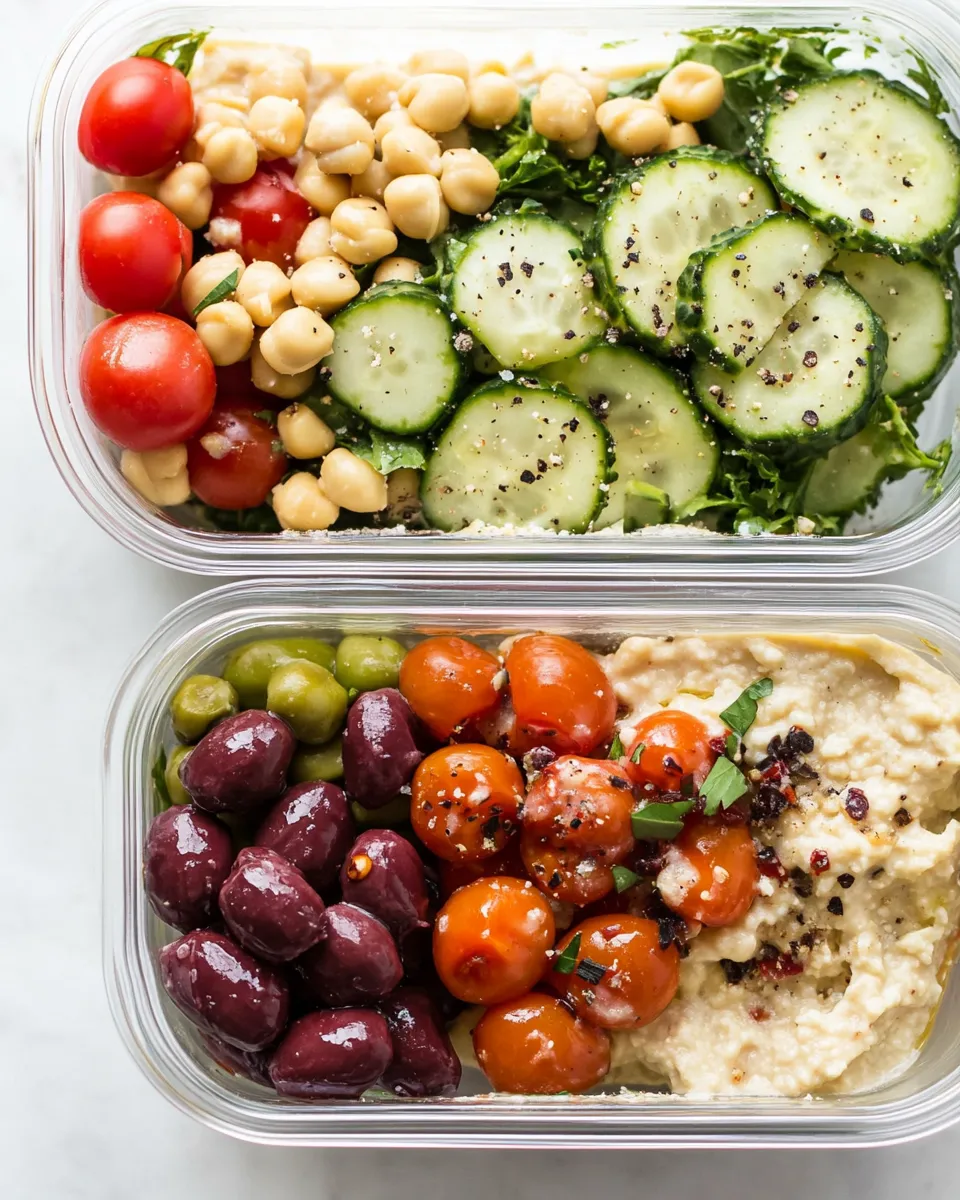 Classic Mediterranean Vegan Meal Prep Bowls dish photo