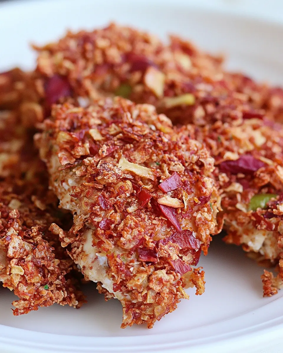 Easy Mediterranean Vegetable Chip Crusted Chicken recipe photo