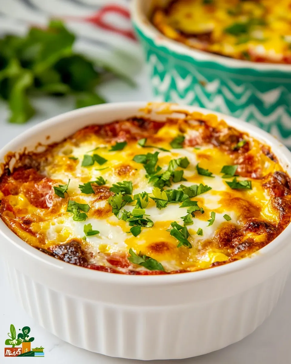 Delicious Mexican Baked Eggs dish photo