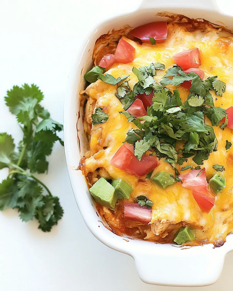 Homemade Mexican Cheesy Chicken Bake recipe photo