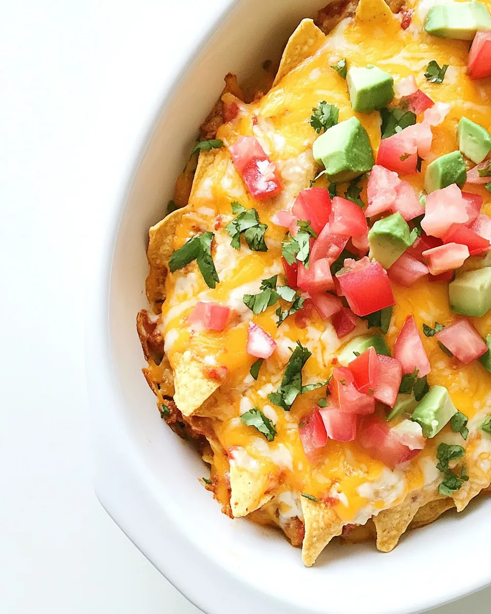 Delicious Mexican Cheesy Chicken Bake plate image