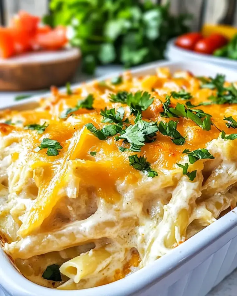 Homemade Mexican Chicken Alfredo Casserole photo