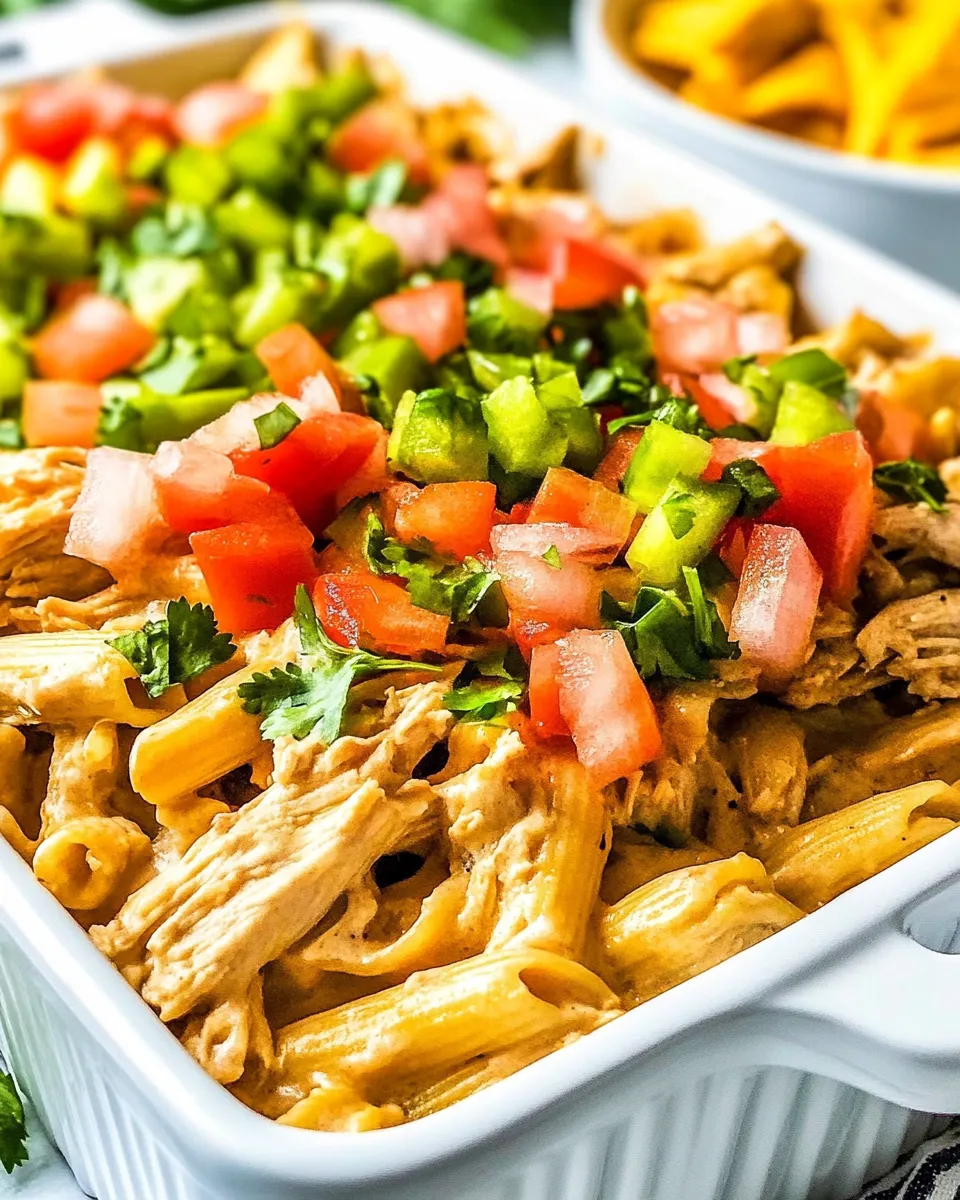 Classic Mexican Chicken Alfredo Casserole image