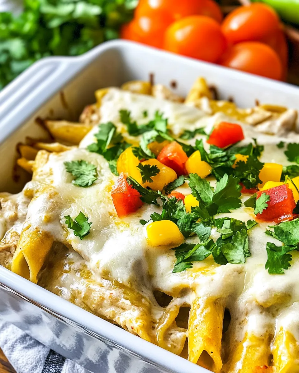 Easy Mexican Chicken Alfredo Casserole recipe photo