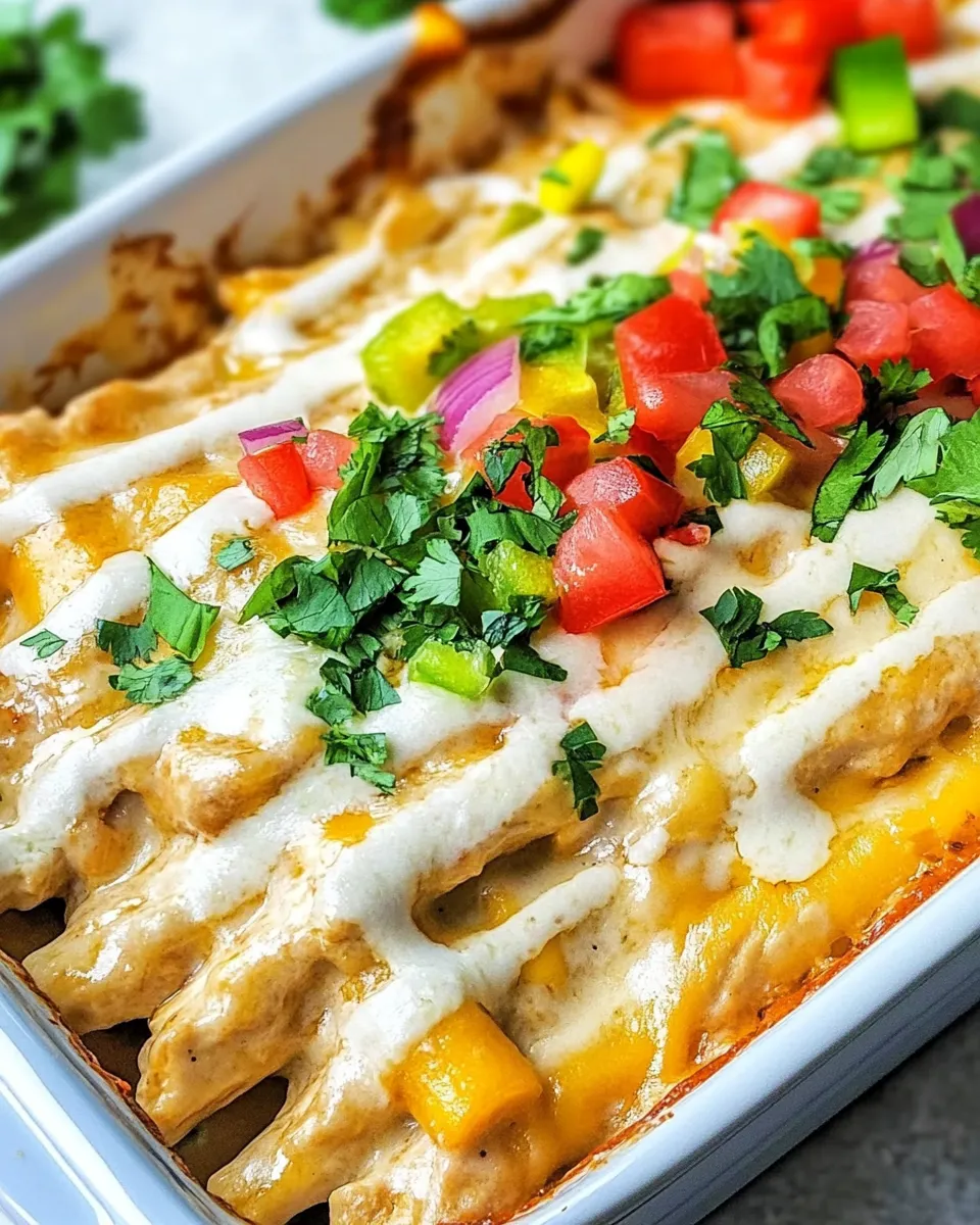 Delicious Mexican Chicken Alfredo Casserole shot