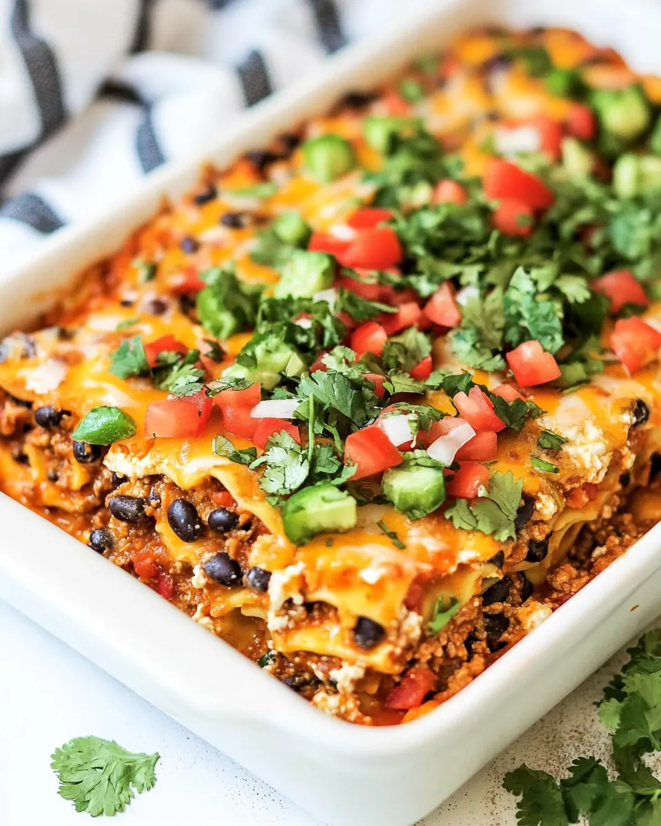 Easy Mexican Lasagna with Tortillas dish photo