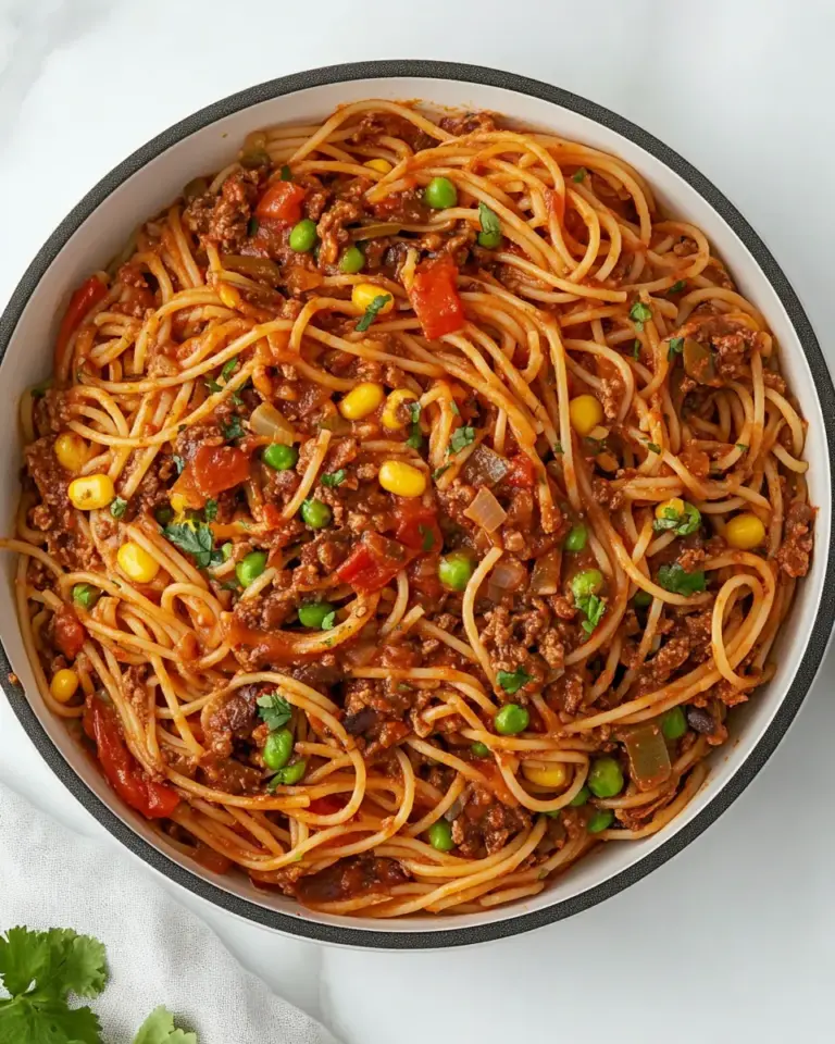 Homemade Mexican Spaghetti photo