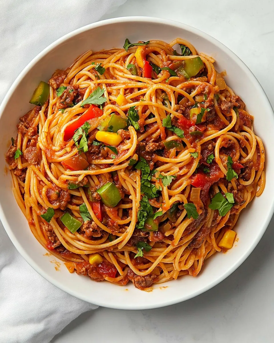 Easy Mexican Spaghetti recipe photo