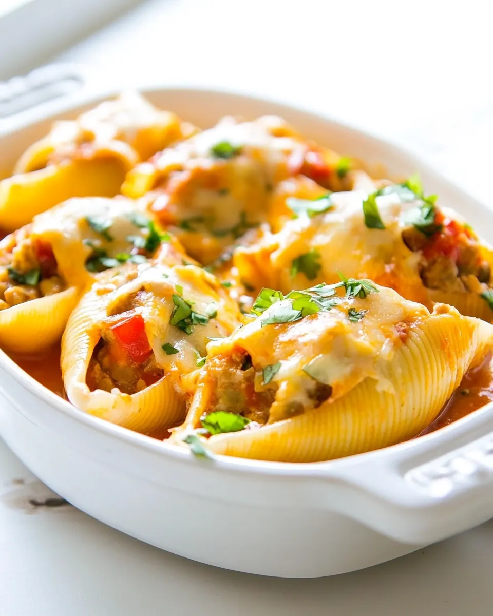 Easy Mexican Stuffed Shells recipe photo