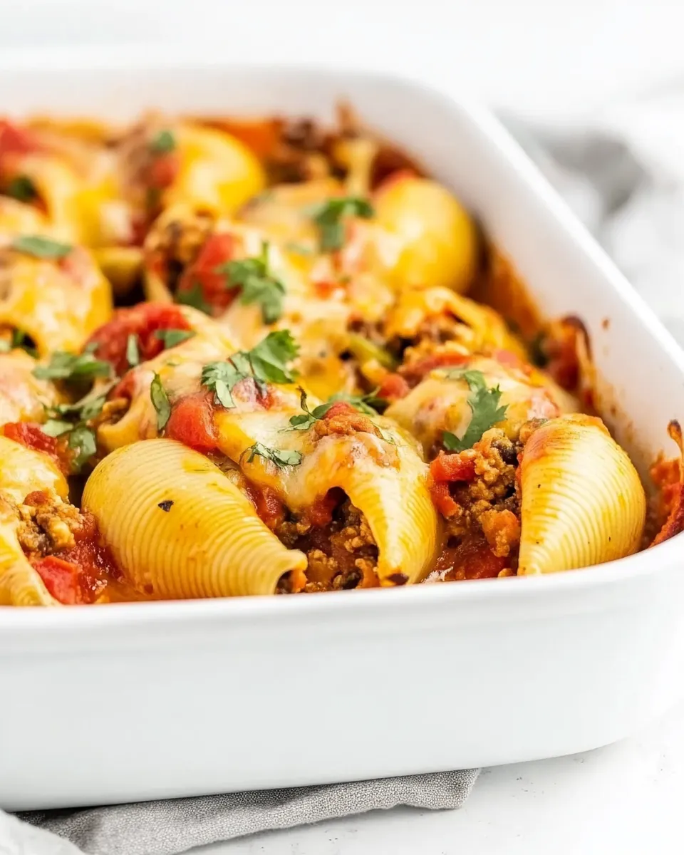 Delicious Mexican Stuffed Shells (Taco Stuffed Shells) image