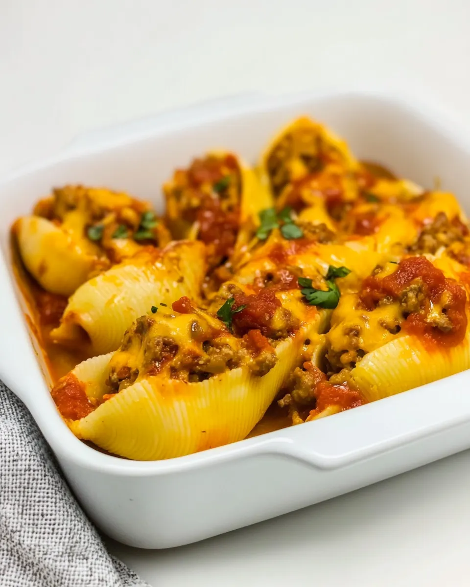Easy Mexican Stuffed Shells (Taco Stuffed Shells) recipe photo