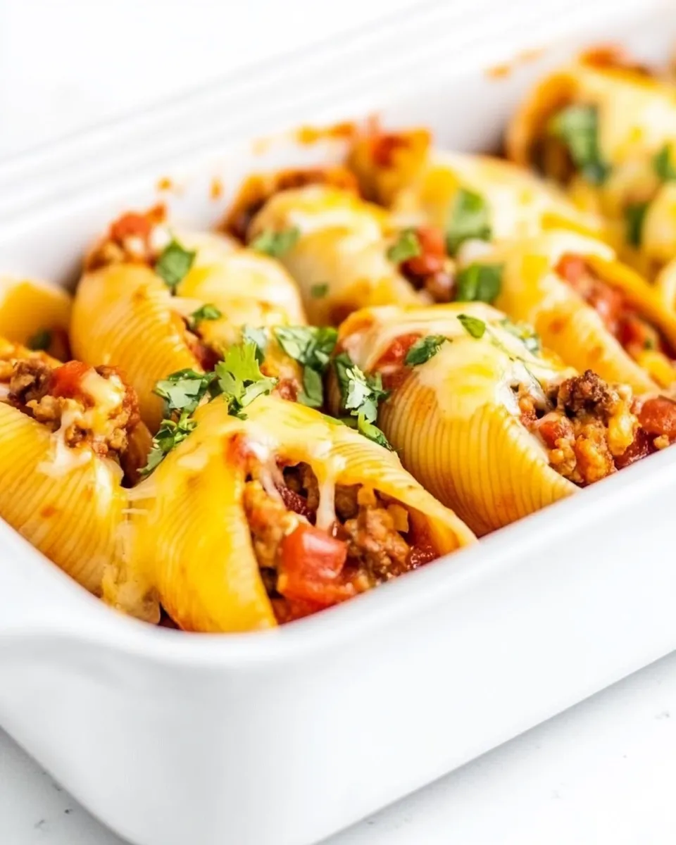 Savory Mexican Stuffed Shells (Taco Stuffed Shells) dish photo