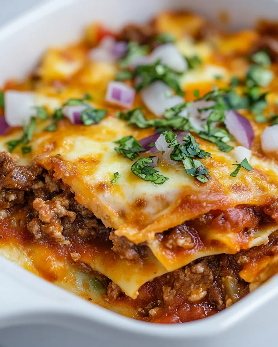 Classic Mexican Style Lasagna image