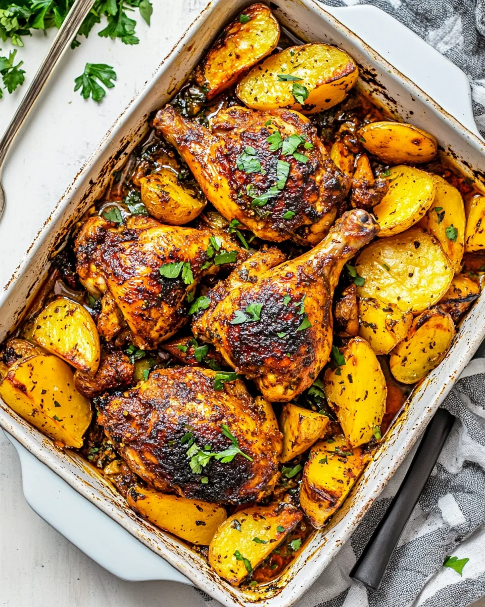Classic Middle Eastern Roasted Chicken & Potatoes image