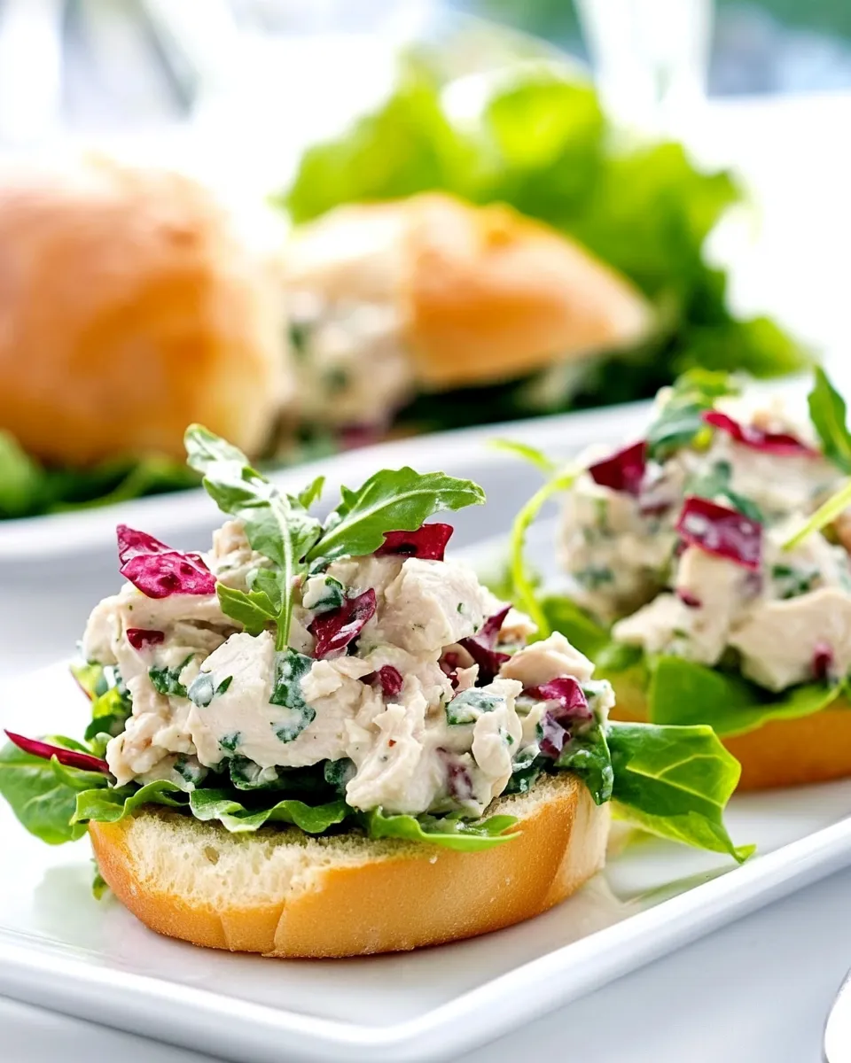 Quick Mini Chicken Salad Sandwiches recipe photo